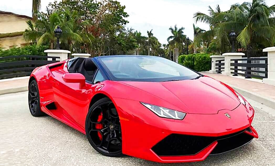 Rent Lamborghini Huracan Spyder Red in Los Angeles